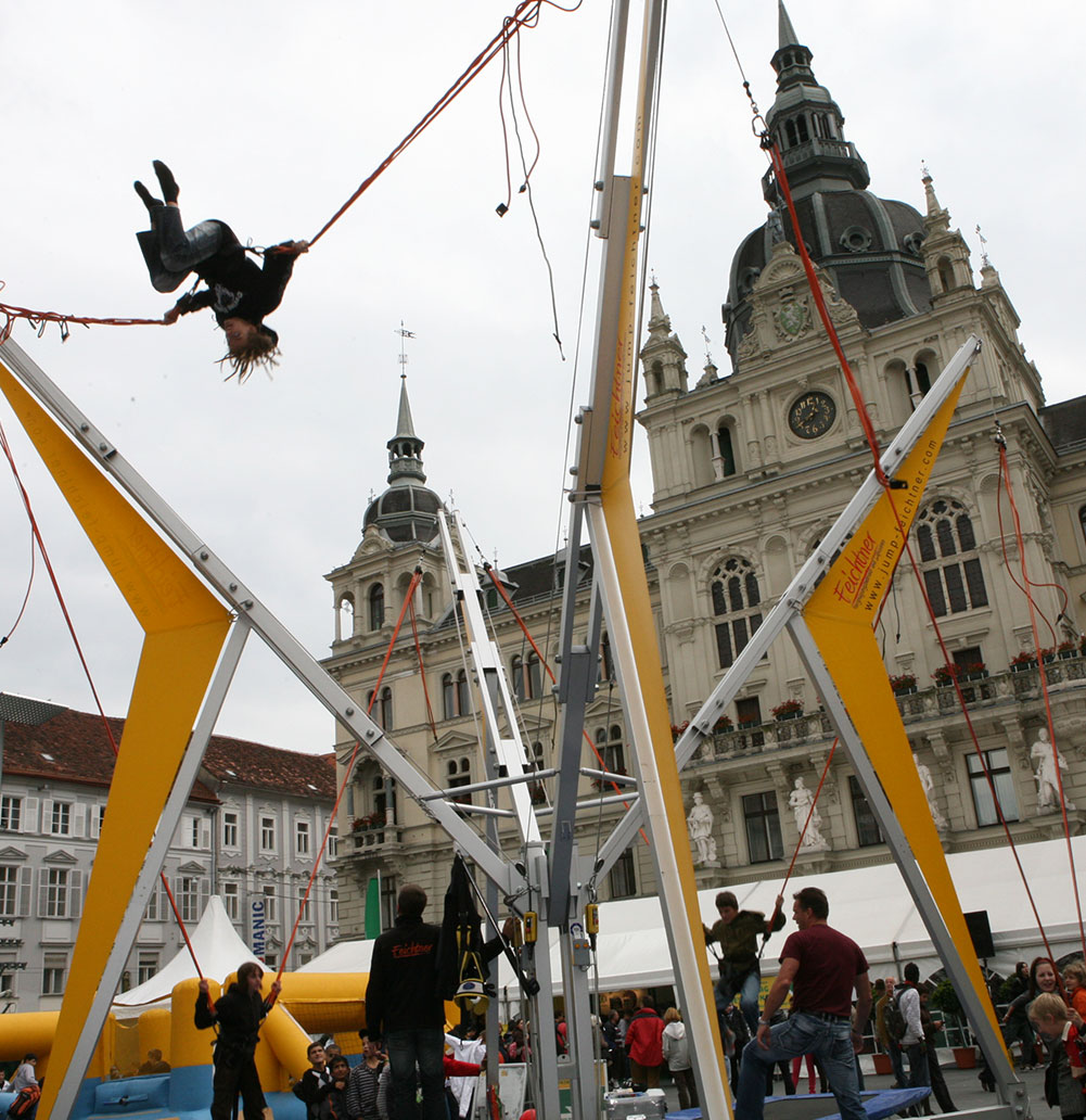 Bungee Trampolin mieten ins salzburg und Bayern